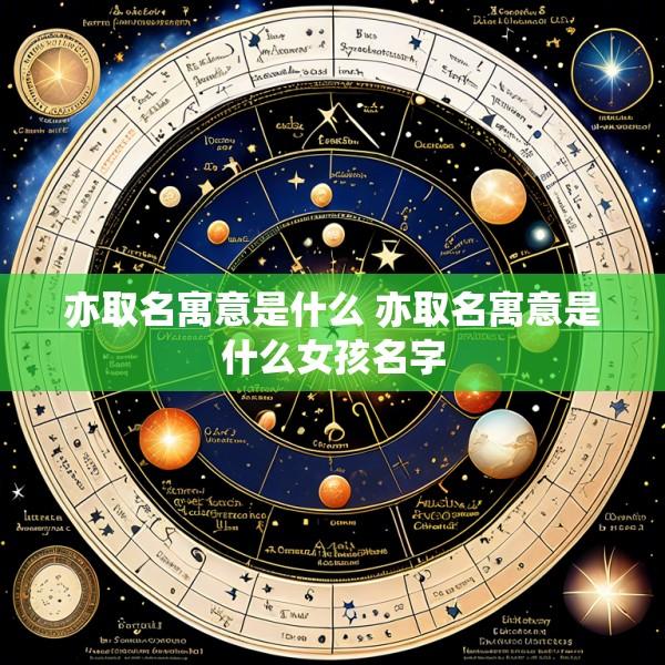 亦取名寓意是什么 亦取名寓意是什么女孩名字