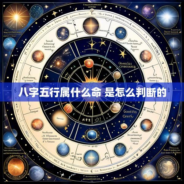 八字五行属什么命 是怎么判断的