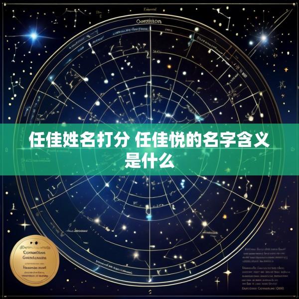 任佳姓名打分 任佳悦的名字含义是什么