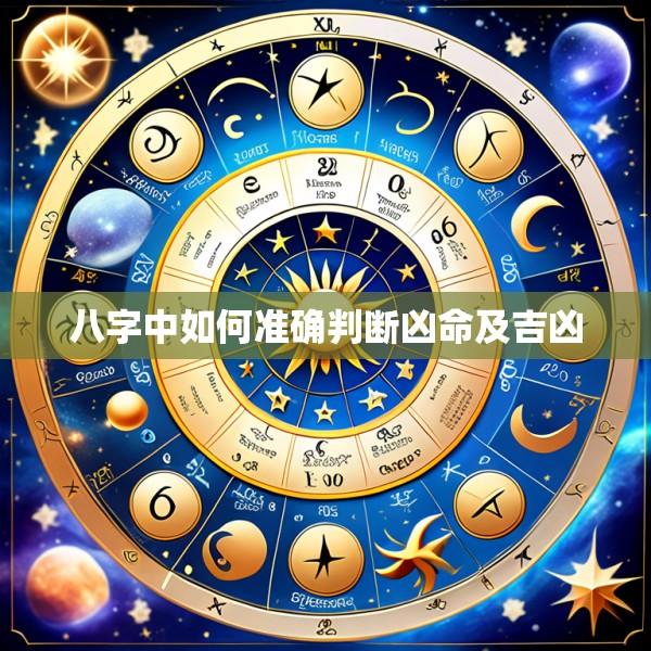 八字中如何准确判断凶命及吉凶