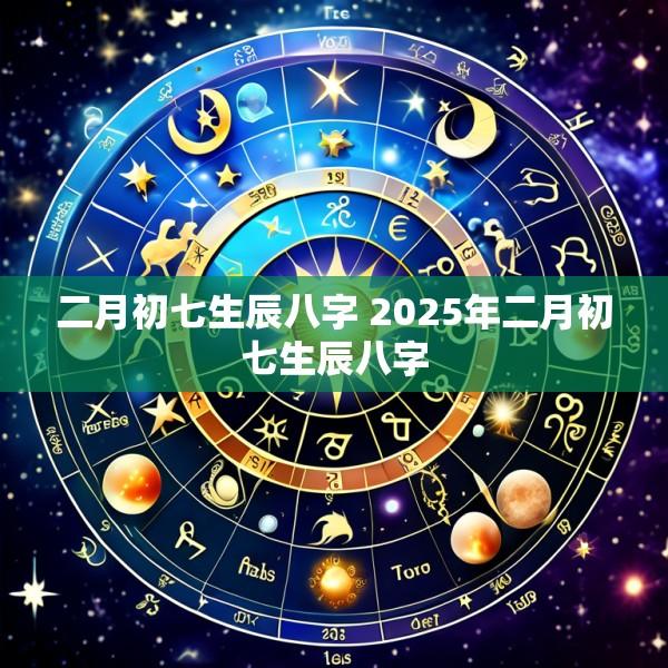 二月初七生辰八字 2025年二月初七生辰八字