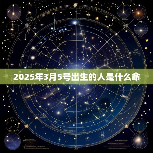 2025年3月5号出生的人是什么命