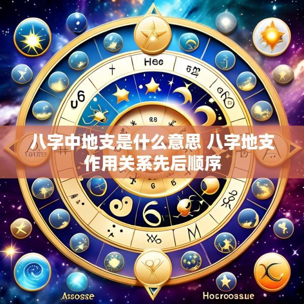 八字中地支是什么意思 八字地支作用关系先后顺序