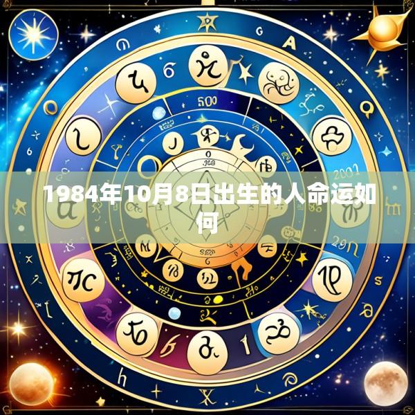 1984年10月8日出生的人命运如何