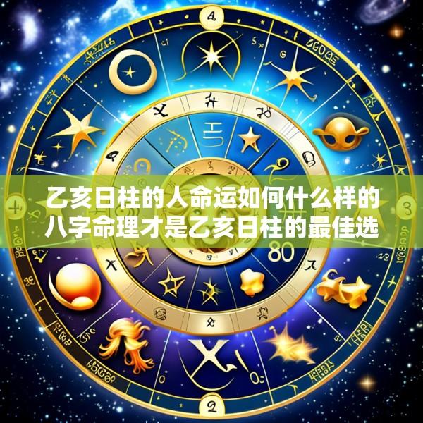乙亥日柱的人命运如何什么样的八字命理才是乙亥日柱的最佳选择