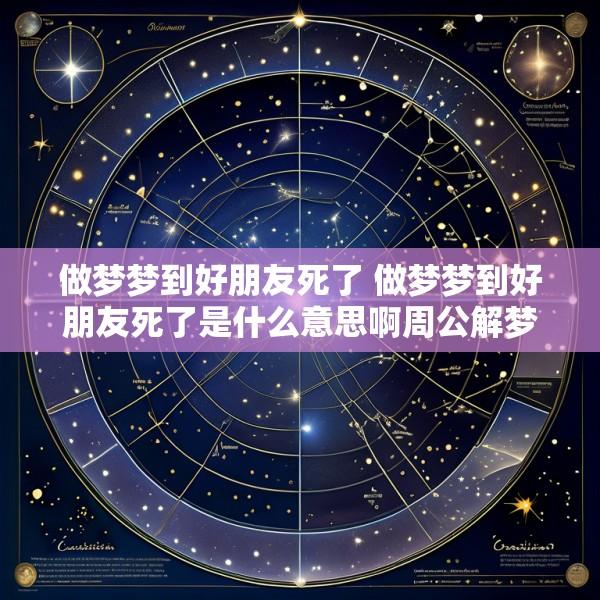 做梦梦到好朋友死了 做梦梦到好朋友死了是什么意思啊周公解梦