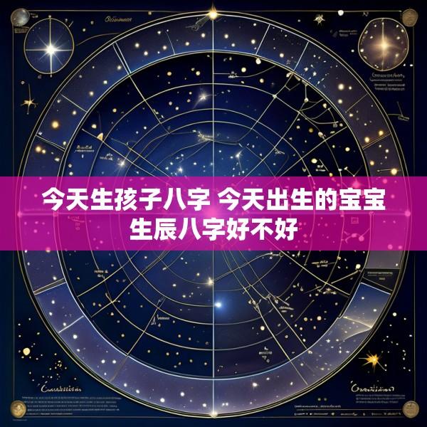今天生孩子八字 今天出生的宝宝生辰八字好不好