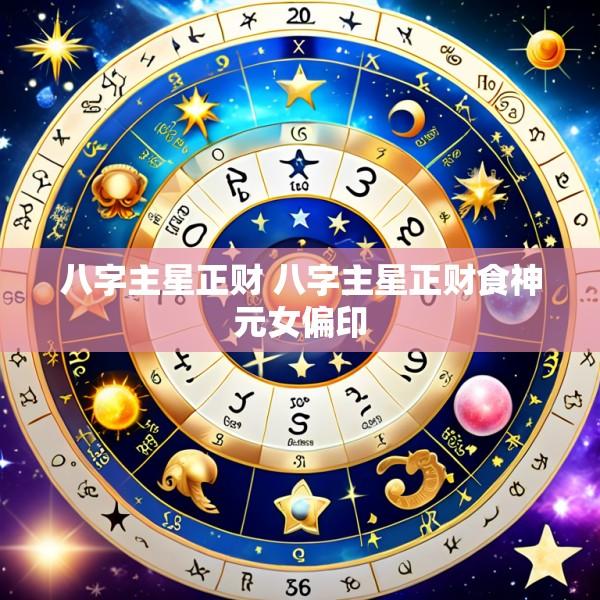 八字主星正财 八字主星正财食神元女偏印