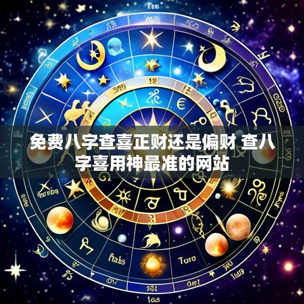 免费八字查喜正财还是偏财 查八字喜用神最准的网站