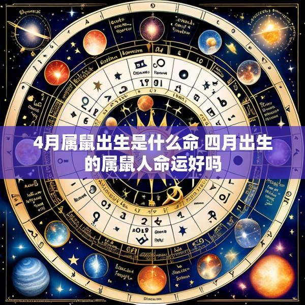 4月属鼠出生是什么命 四月出生的属鼠人命运好吗