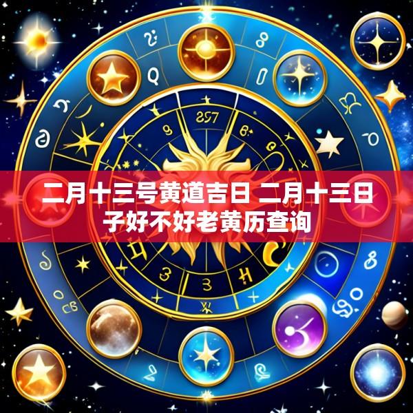 二月十三号黄道吉日 二月十三日子好不好老黄历查询