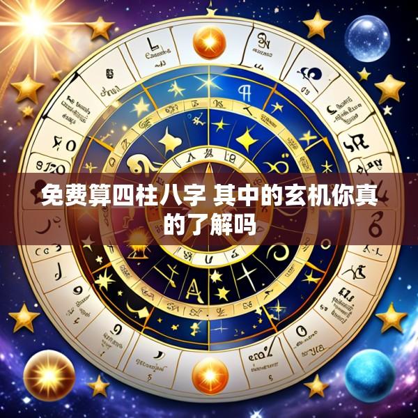 免费算四柱八字 其中的玄机你真的了解吗