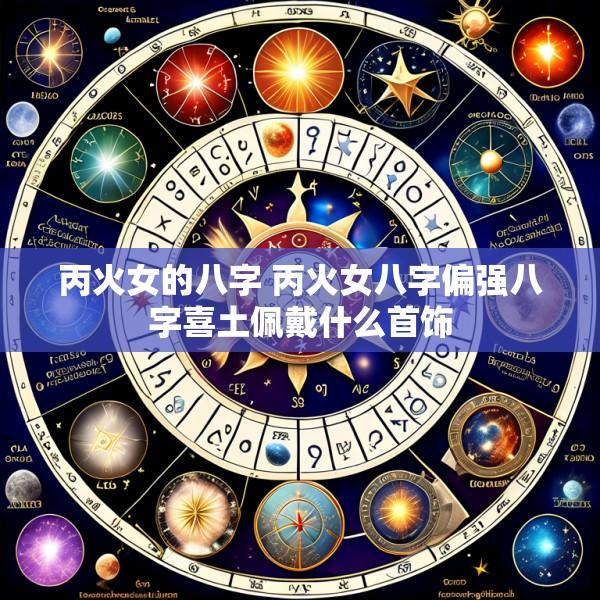丙火女的八字 丙火女八字偏强八字喜土佩戴什么首饰