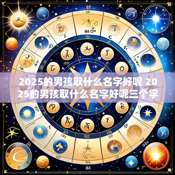2025的男孩取什么名字好呢 2025的男孩取什么名字好呢三个字