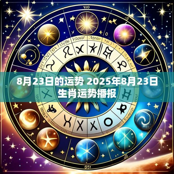 8月23日的运势 2025年8月23日生肖运势播报