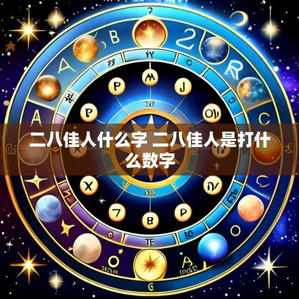 二八佳人什么字 二八佳人是打什么数字