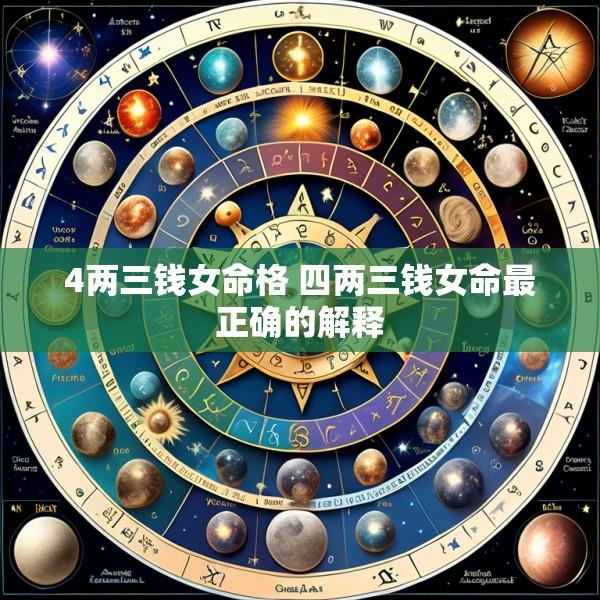 4两三钱女命格 四两三钱女命最正确的解释