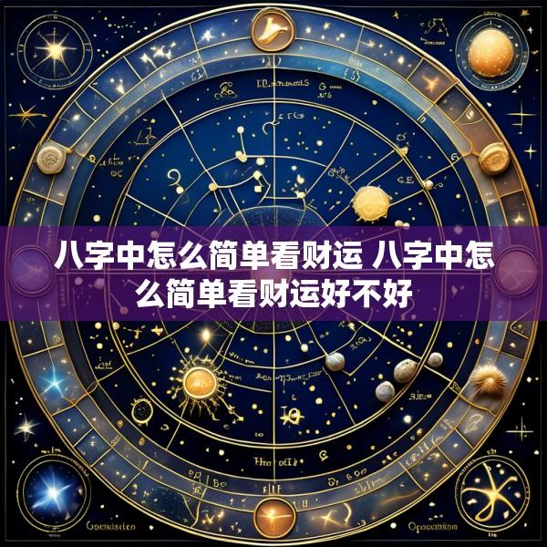 八字中怎么简单看财运 八字中怎么简单看财运好不好