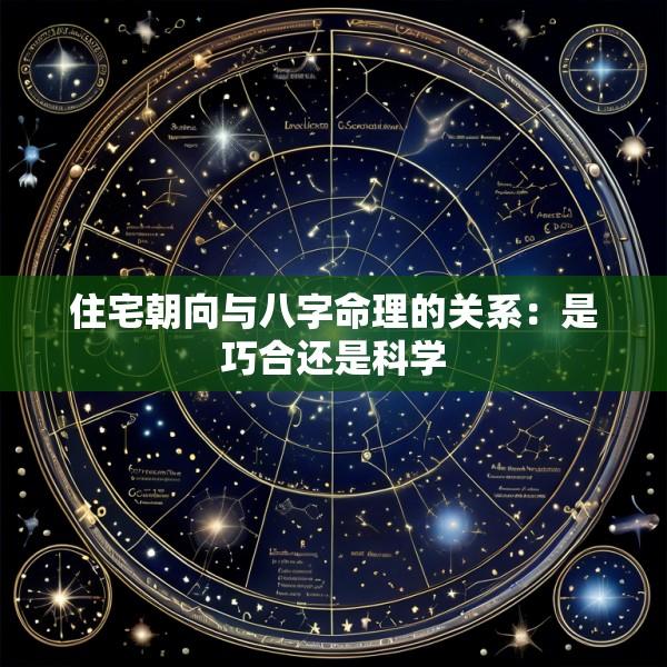 住宅朝向与八字命理的关系：是巧合还是科学