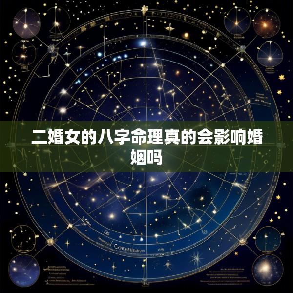 二婚女的八字命理真的会影响婚姻吗
