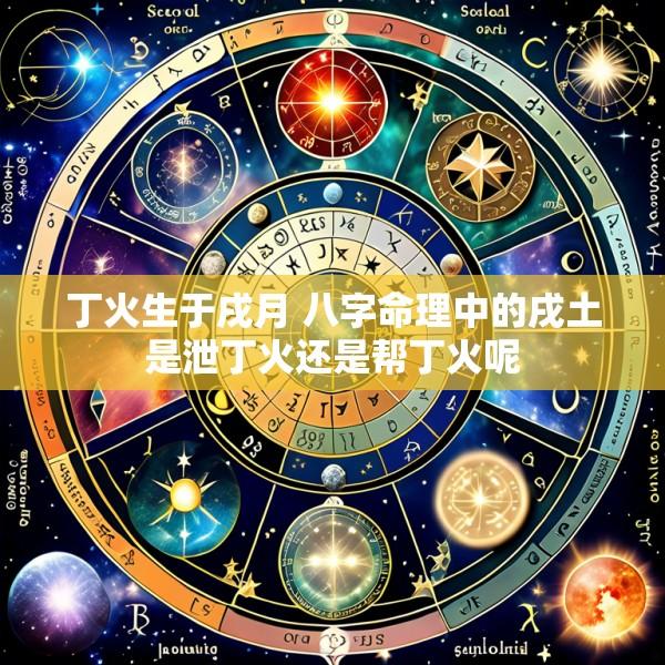 丁火生于戌月 八字命理中的戌土是泄丁火还是帮丁火呢