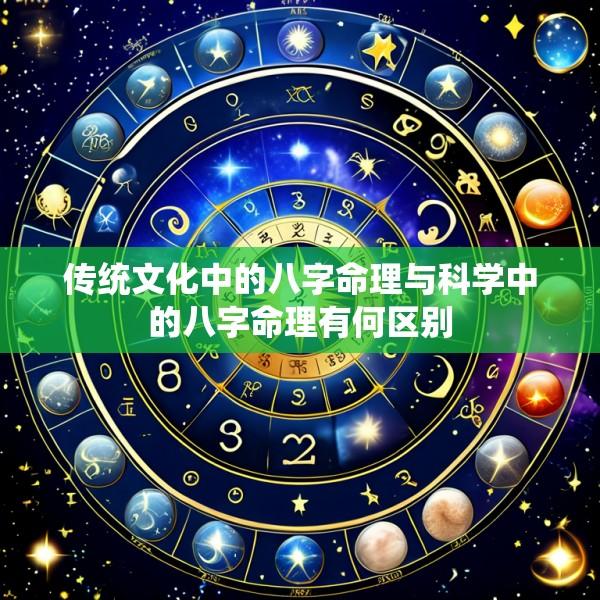 传统文化中的八字命理与科学中的八字命理有何区别