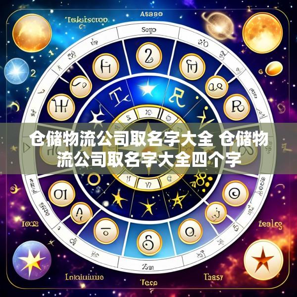 仓储物流公司取名字大全 仓储物流公司取名字大全四个字