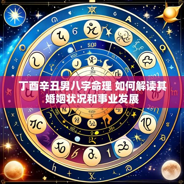 丁酉辛丑男八字命理 如何解读其婚姻状况和事业发展