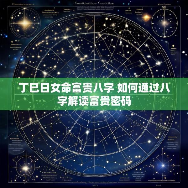 丁巳日女命富贵八字 如何通过八字解读富贵密码