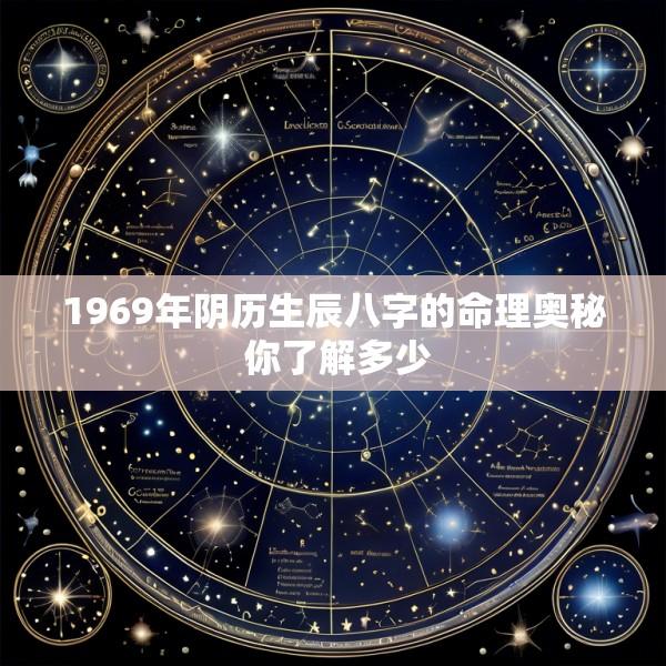1969年阴历生辰八字的命理奥秘 你了解多少