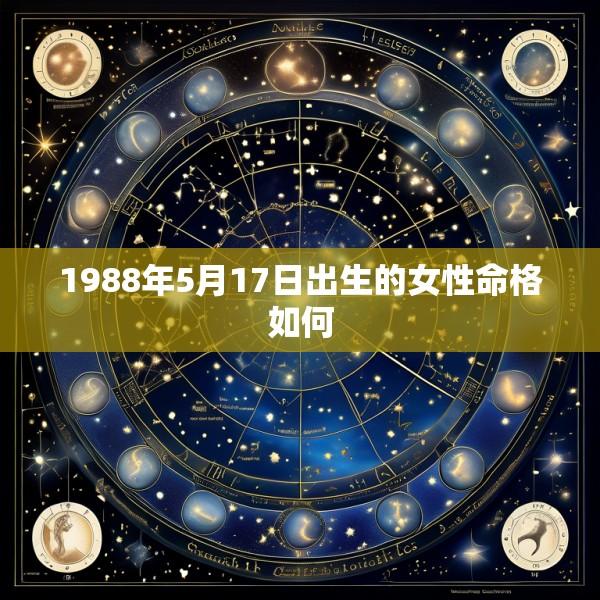 1988年5月17日出生的女性命格如何