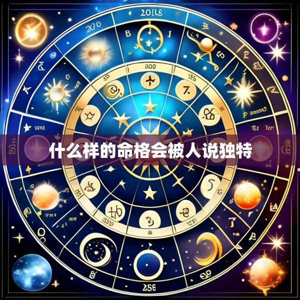 什么样的命格会被人说独特