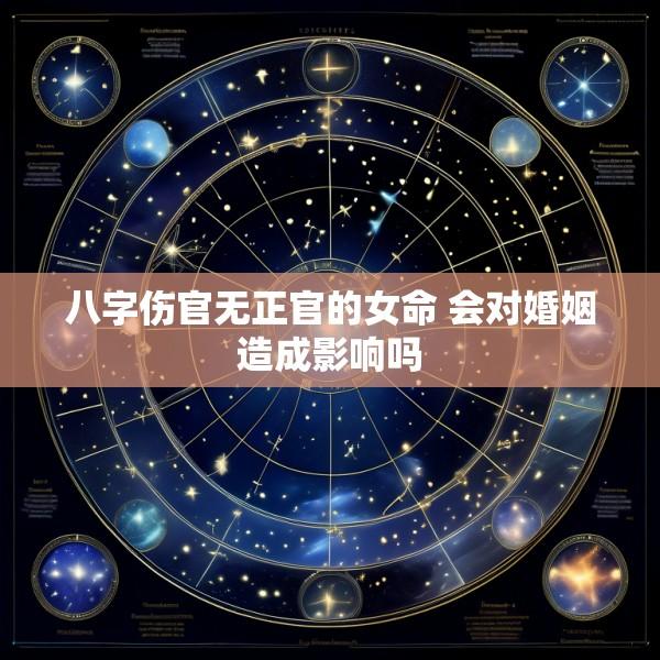 八字伤官无正官的女命 会对婚姻造成影响吗