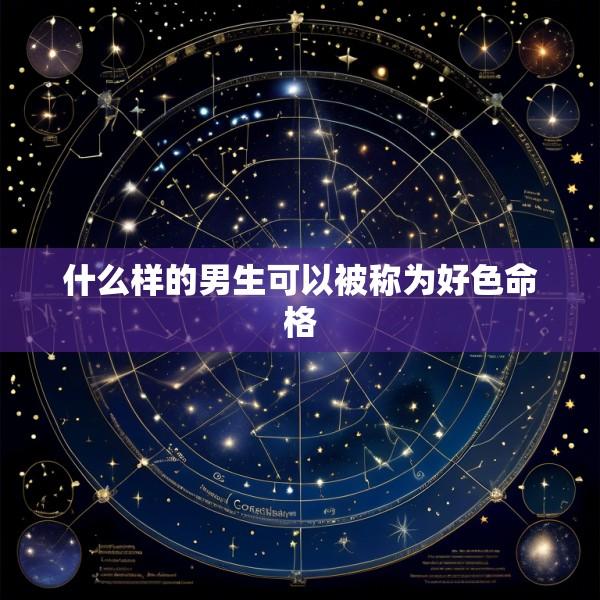 什么样的男生可以被称为好色命格