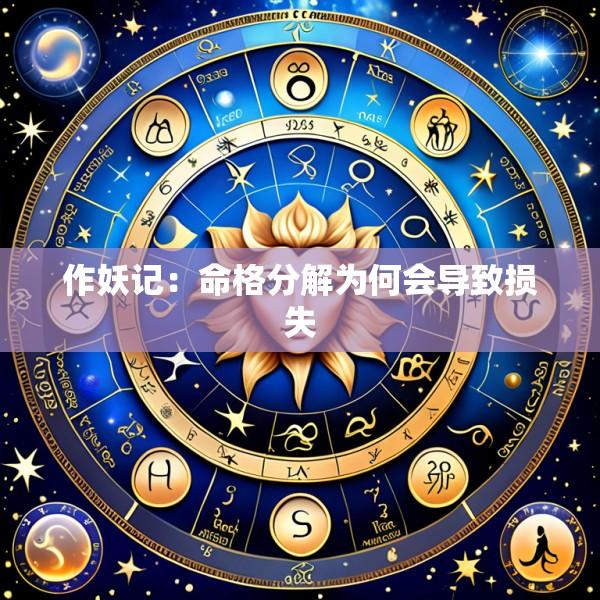 作妖记：命格分解为何会导致损失