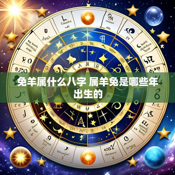 免羊属什么八字 属羊兔是哪些年出生的