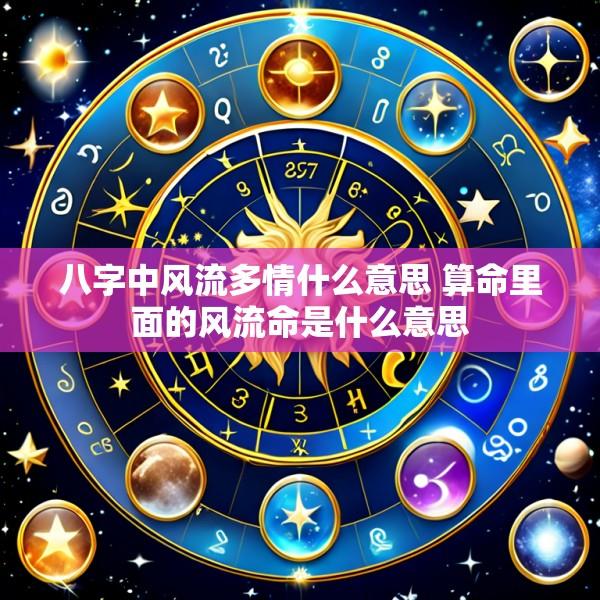 八字中风流多情什么意思 算命里面的风流命是什么意思