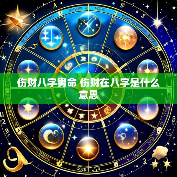 伤财八字男命 伤财在八字是什么意思