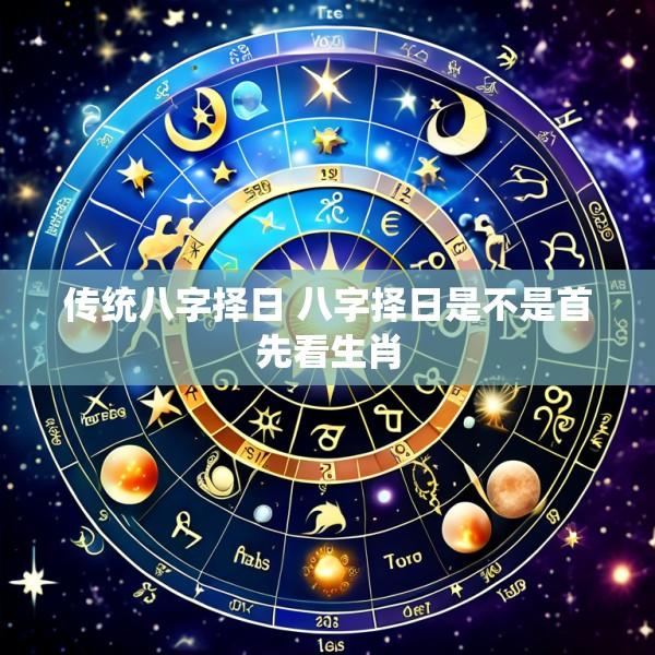 传统八字择日 八字择日是不是首先看生肖
