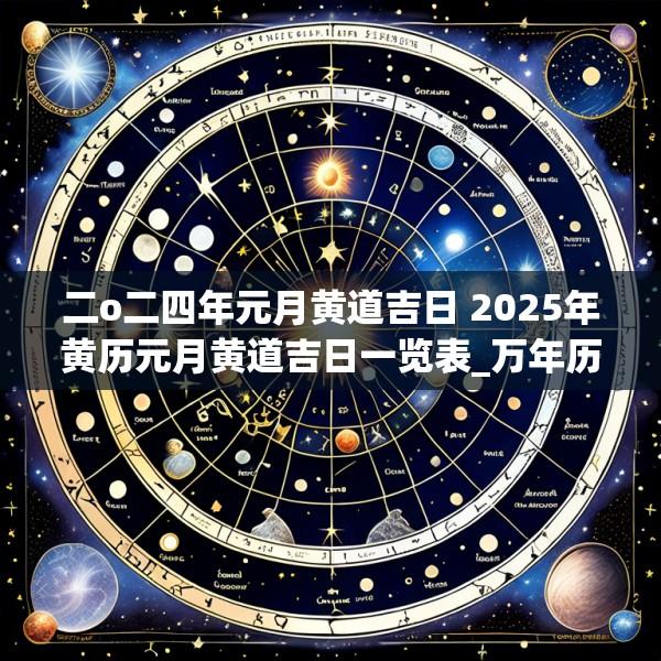 二o二四年元月黄道吉日 2025年黄历元月黄道吉日一览表_万年历