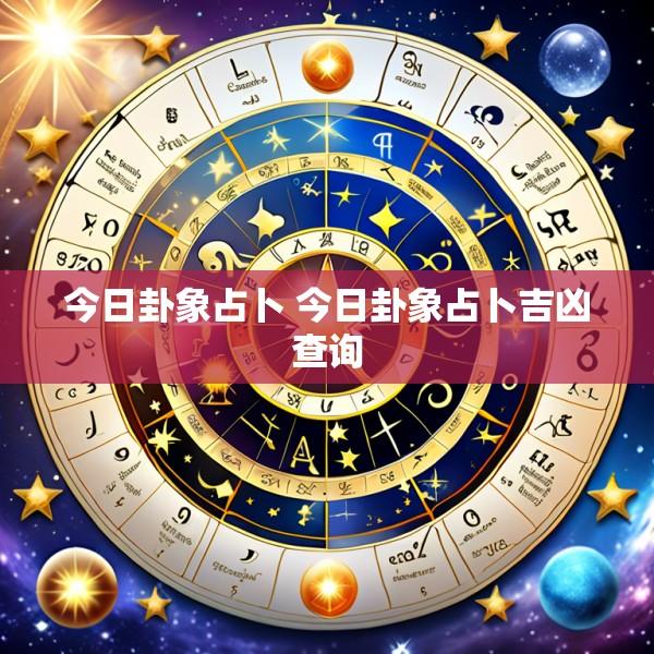 今日卦象占卜 今日卦象占卜吉凶查询