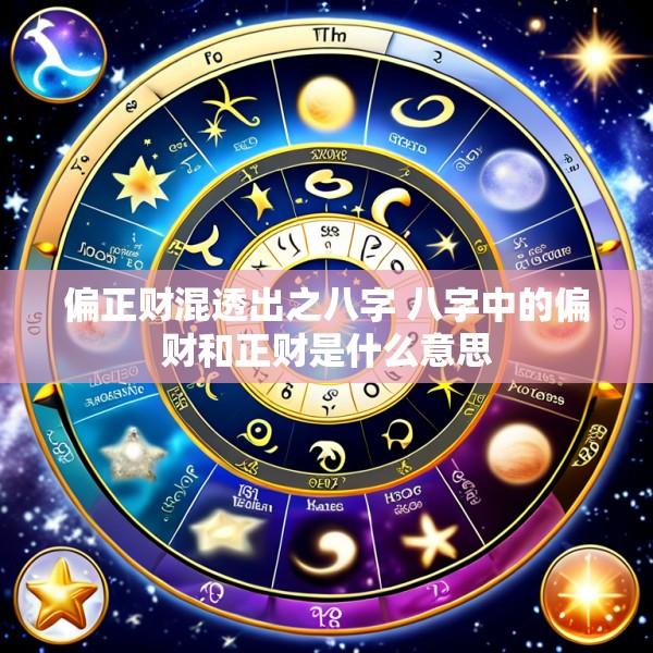 偏正财混透出之八字 八字中的偏财和正财是什么意思