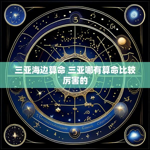 三亚海边算命 三亚哪有算命比较厉害的