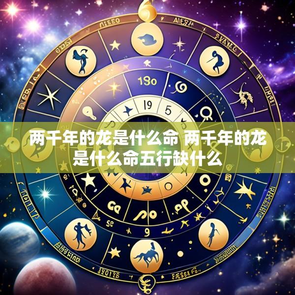 两千年的龙是什么命 两千年的龙是什么命五行缺什么