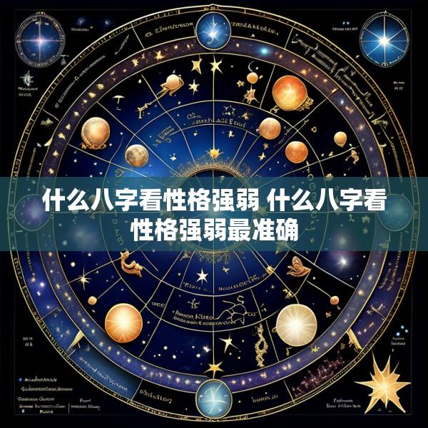 什么八字看性格强弱 什么八字看性格强弱最准确