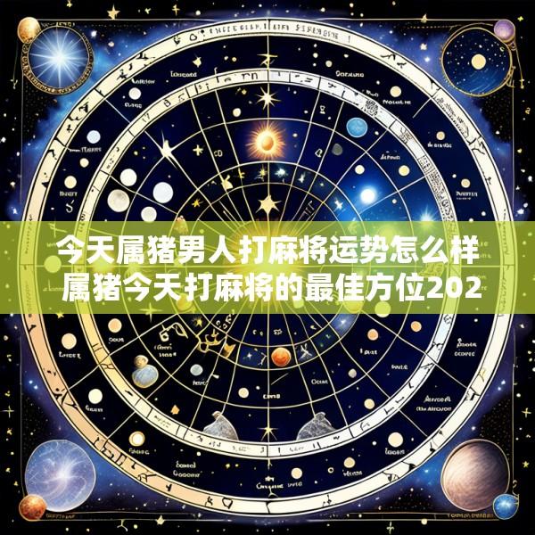 今天属猪男人打麻将运势怎么样 属猪今天打麻将的最佳方位2025