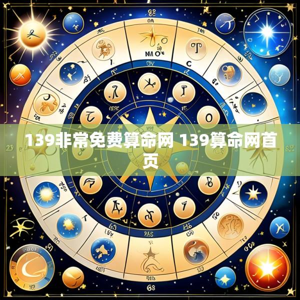 139非常免费算命网 139算命网首页