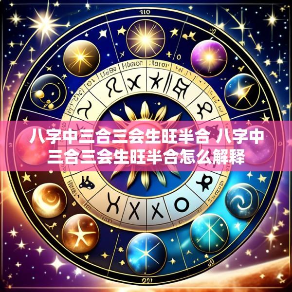 八字中三合三会生旺半合 八字中三合三会生旺半合怎么解释