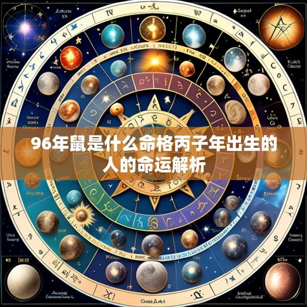 96年鼠是什么命格丙子年出生的人的命运解析