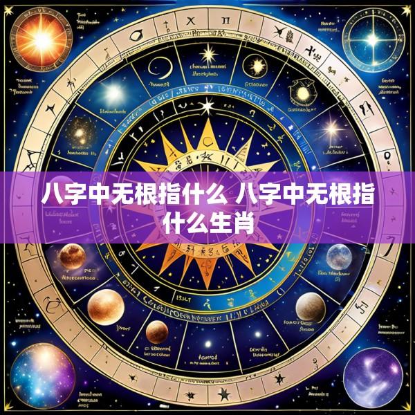 八字中无根指什么 八字中无根指什么生肖
